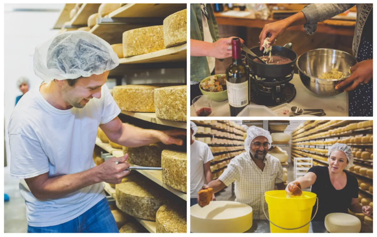 奶酪在木架上熟化 - 大奶 的时间艺术